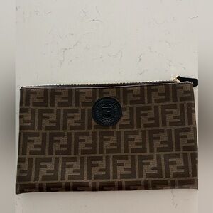 FENDI FLAT POUCH WITH ZIPPER